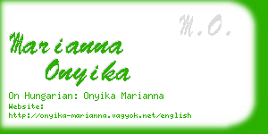 marianna onyika business card